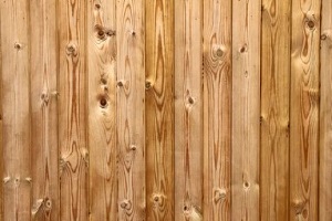 closeup of wooden gate