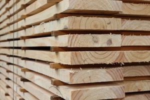 fire-treated wood planks